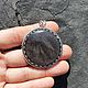 Кулон с обсидианом "Smile". Подвеска. Karma-jewelry. Ярмарка Мастеров.  Фото №4