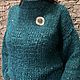 Продано.Джемпер Кид-мохер с пайетками Италия , M-XL. Джемперы. Petra-3. Ярмарка Мастеров.  Фото №4