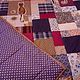 240х220 Лоскутное покрывало Вечерняя прогулка  quilt на заказ размер. Пледы. Лада лоскутные покрывала. Ярмарка Мастеров.  Фото №6