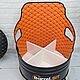 Черно - оранжевое кресло бочка в офис Barrel.SiT. Кресла. Металлическая мебель из бочек Barrel. Ярмарка Мастеров.  Фото №4
