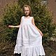 Linen sundress ' White tenderness'. Childrens Dress. LINEN STYLE. Online shopping on My Livemaster.  Фото №2