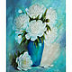 Oil painting peonies ' Turquoise dance', Pictures, Belorechensk,  Фото №1