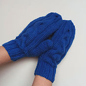 Аксессуары handmade. Livemaster - original item Mittens women`s. mittens knitted. Mittens with a scythe. Handmade.