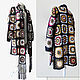 Knitted Coat with scarf granny square. Coats. Crochet clothing. Olesya Petrova. Online shopping on My Livemaster.  Фото №2