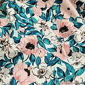 Материалы для творчества handmade. Livemaster - original item Fabric: Thick cotton with elastane Flowers. Handmade.