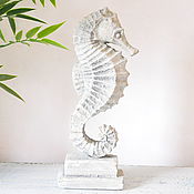 Для дома и интерьера handmade. Livemaster - original item Figurine Seahorse on stand concrete loft decor interior. Handmade.