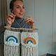 Гобелен панно для детской. Панно макраме. Moon Cake Macrame. Ярмарка Мастеров.  Фото №6