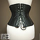 Заказать Корсет из натуральной кожи с бюском. Shi Corset (Анна). Ярмарка Мастеров. . Корсеты Фото №3