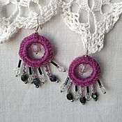 Украшения handmade. Livemaster - original item Lilac earrings with silver studs. Handmade.