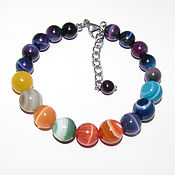 Chain Bracelet Multicolored rainbow Multicolor 15 6 cm