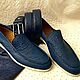 Order Men's set, loafers belt, genuine ostrich leather!. SHOES&BAGS. Livemaster. . Loafers Фото №3