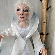 Куклы и игрушки handmade. Livemaster - original item Author`s textile doll snow Queen. Handmade.