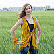 Felted vest "Hippie-chic". Vests. Magic felt. Online shopping on My Livemaster.  Фото №2