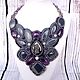 Order Necklace and bracelet 'Purple haze'. Beaded jewelry by Mariya Klishina. Livemaster. . Jewelry Sets Фото №3