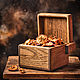 Large box of light oak for storage ' Cube'. Sugar Bowls. Foxwoodrus. Online shopping on My Livemaster.  Фото №2