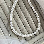 Свадебный салон handmade. Livemaster - original item Wedding necklace with pearls, choker necklace. Handmade.