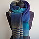 Blue scarf. Scarves. Knitted with love. My Livemaster. Фото №4