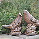 Пара птиц на камне из бетона для сада Прованс Кантри. Статуэтки. A Z O V   G A R D E N. Ярмарка Мастеров.  Фото №4