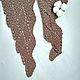 Шарф-бактус "Крылья". Нежный шоколад. Весна-осень, Бактус, Сыктывкар,  Фото №1