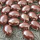Pearl rhinestones oval 13h18 mm 'Milk Chocolate'. Rhinestones. crystalsky. Online shopping on My Livemaster.  Фото №2