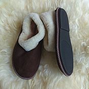 Обувь ручной работы handmade. Livemaster - original item Brown chuni Mouton. Hard sole. Handmade.