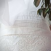 Для дома и интерьера handmade. Livemaster - original item White bed linen with lace in retro style. Handmade.