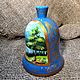 Campana Naturaleza Altai. Bells. Original painted Souvenirs and gift. Интернет-магазин Ярмарка Мастеров.  Фото №2