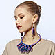 Kiu leather necklace No. №2. Leather necklace on the neck, female, Necklace, Gus-Khrustalny,  Фото №1