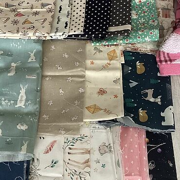 Материалы для творчества ручной работы. Ярмарка Мастеров - ручная работа Ткани для пэчворка. Handmade.