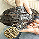 Leather belt handmade black 'Prairie', Straps, Krasnodar,  Фото №1