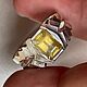 Мужской перстень с желтым Сапфиром 3.09ct ведическое серебряное кольцо. Кольца. Ведические кольца драгоценные камни (bauroom). Ярмарка Мастеров.  Фото №4