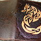  Кельтский дракон. Обложка на паспорт. Antonina leather craft. Интернет-магазин Ярмарка Мастеров.  Фото №2
