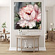 Painting with a huge pink peony. Large peony in the living room. Pictures. Zabaikalie. My Livemaster. Фото №4