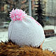 Вязаная шапка "Влюблённость". Шапки. Оля Лыткина (knittingbyolya). Ярмарка Мастеров.  Фото №4