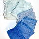 Downy shawl blue, light blue, azure, Shawls1, Moscow,  Фото №1