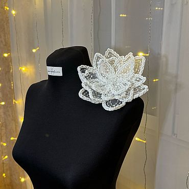 Украшения ручной работы. Ярмарка Мастеров - ручная работа Эполет Цветок. Handmade.