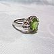 Ring (ring) 925 sterling silver with natural peridot. Rings. marusjy. Online shopping on My Livemaster.  Фото №2