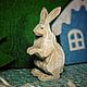 Wooden Toy Souvenir Rabbit, Miniature figurines, Moscow,  Фото №1