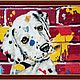 Paintings:Dalmatian artist. Embroidered cross pattern, Pictures, Vologda,  Фото №1