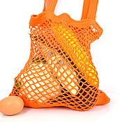 Сумки и аксессуары handmade. Livemaster - original item Bag-string bag, hand-knitted from 100% cotton, green. Handmade.