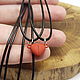Red Heart pendant made of two halves. Pendants. Selberiya shop. Online shopping on My Livemaster.  Фото №2