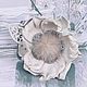 Брошь, зажим из кожи Зимнее поверье. Брошь-зажим. Кожаные украшения. Светлана Чалая.. Ярмарка Мастеров.  Фото №5