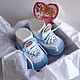 Order Knitted baby booties sneakers. Mimi-detki. Livemaster. . Babys bootees Фото №3