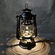 Kerosene lamp battery powered black for a photo shoot or home, Table lamps, Moscow,  Фото №1