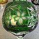 Винтаж: Коньячные хрустальные фужеры AJKA CRYSTAL, Hungary. Стаканы винтажные. Шепот Старины (shepot-stariny). Ярмарка Мастеров.  Фото №5