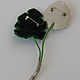 Conjunto de broches de Camaleón y Rama de monstera. Brooch set. Yarina knitting. Ярмарка Мастеров.  Фото №4