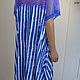 Summer dress tunic made of knitwear and lace blue stripe. Dresses. Charmante Tutenafelt (crealanafr). My Livemaster. Фото №4