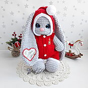 Куклы и игрушки handmade. Livemaster - original item Amigurumi dolls and toys: New Year`s Bunny Mi. Handmade.