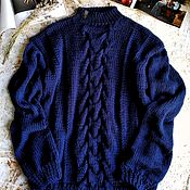 Вязаный свитер "Флора"