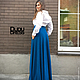 Тёплая юбка в пол. Юбки. Dudu-dress. Интернет-магазин Ярмарка Мастеров.  Фото №2
